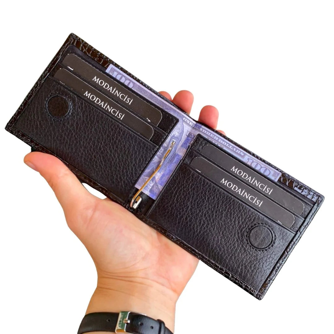 Edusa - Genuine Leather Premium Money Clip Luxury Wallet