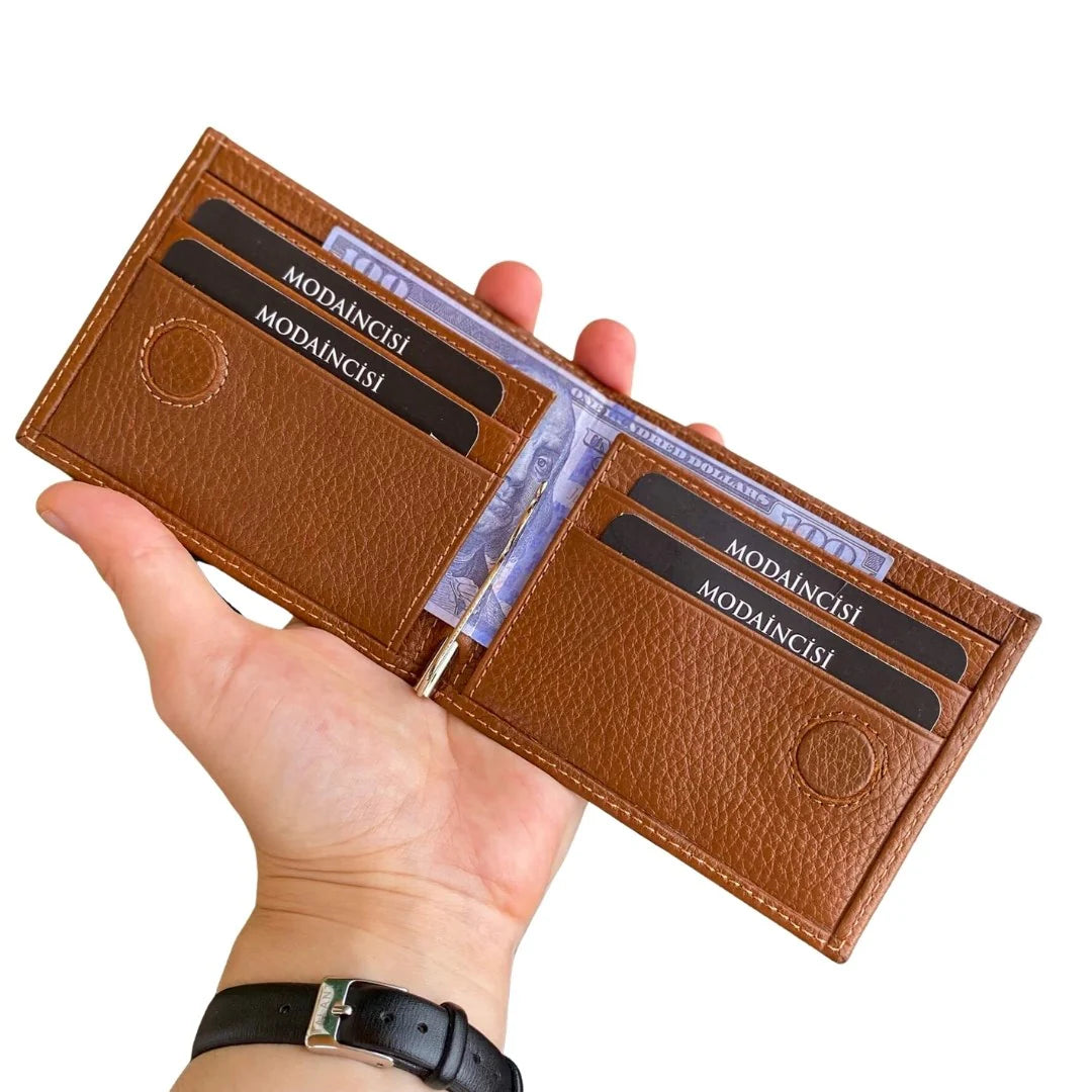 Edusa - Genuine Leather Premium Money Clip Luxury Wallet